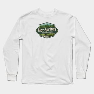 Retro Vintage Hot Springs National Park Long Sleeve T-Shirt